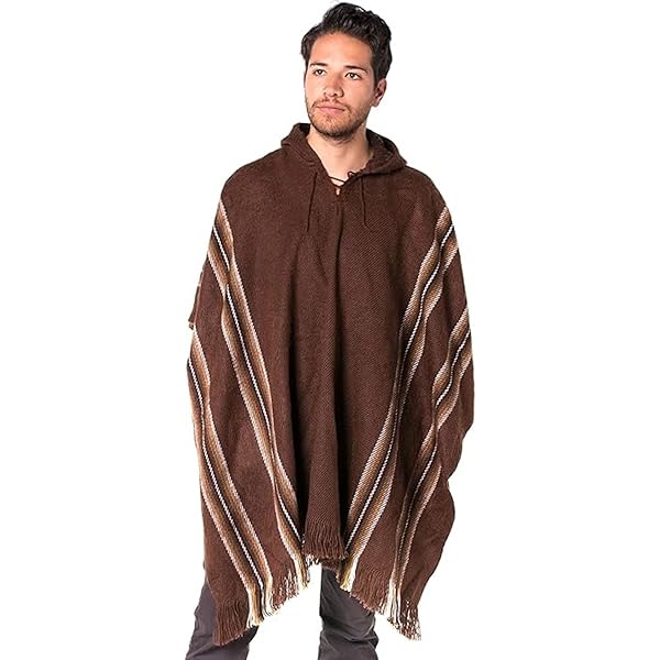Amazon | Gamboa アルパカポンチョ メンズ ウールポンチョ